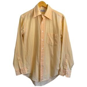 Holbrook pastel windowpane long sleeve button-down shirt 80s